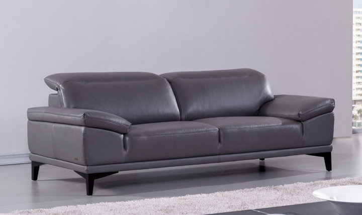 Gio Italia Daisy 2-Seater Modern Leather Sofa with Adjustable Headrests