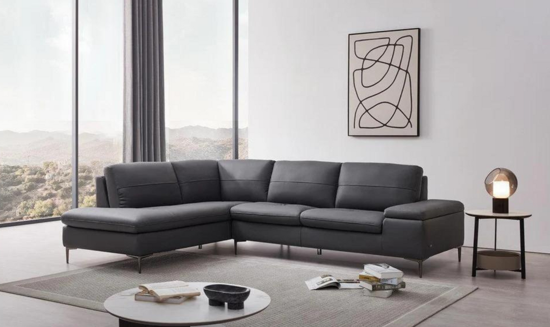 Gio Italia Decker 3-Seater L-Shape Sectional Sofa with Storage Arms