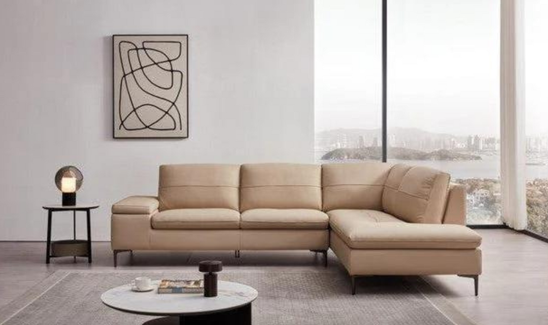 Gio Italia Decker 3-Seater L-Shape Sectional Sofa with Storage Arms