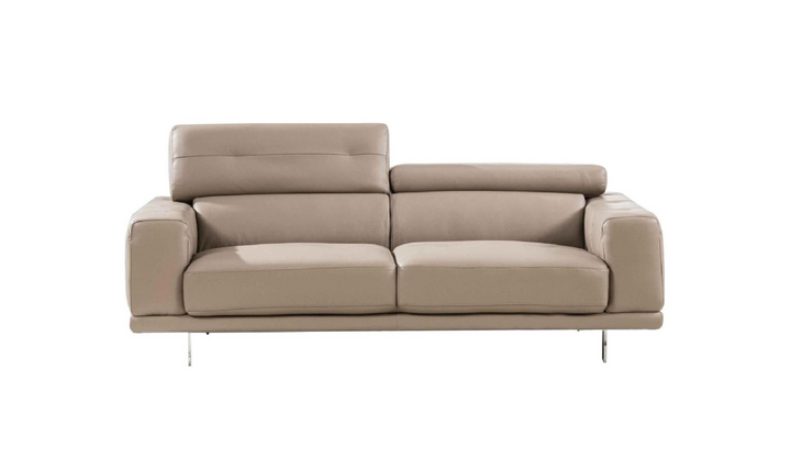 Gio Italia Faby Leather Sofa with Adjustable Headrests