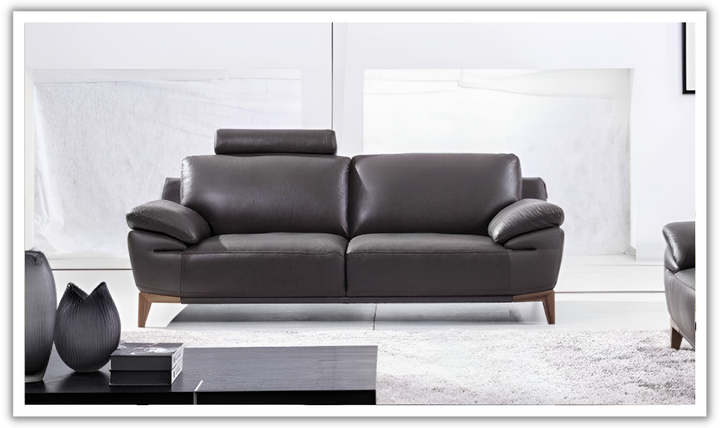 Gio Italia Galina 2-Seater Leather Sofa with Adjustable Headrests