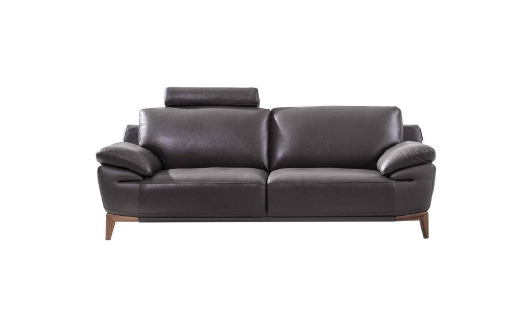 Gio Italia Galina 2-Seater Leather Sofa with Adjustable Headrests