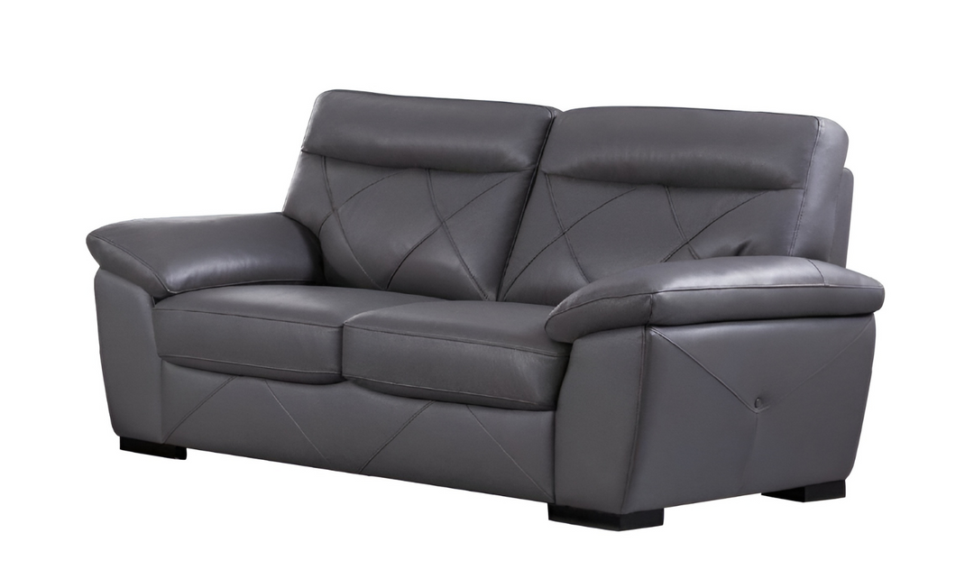 Gio Italia Latitude Cushion Back Modern Loveseat in Leather-jennifer furniture