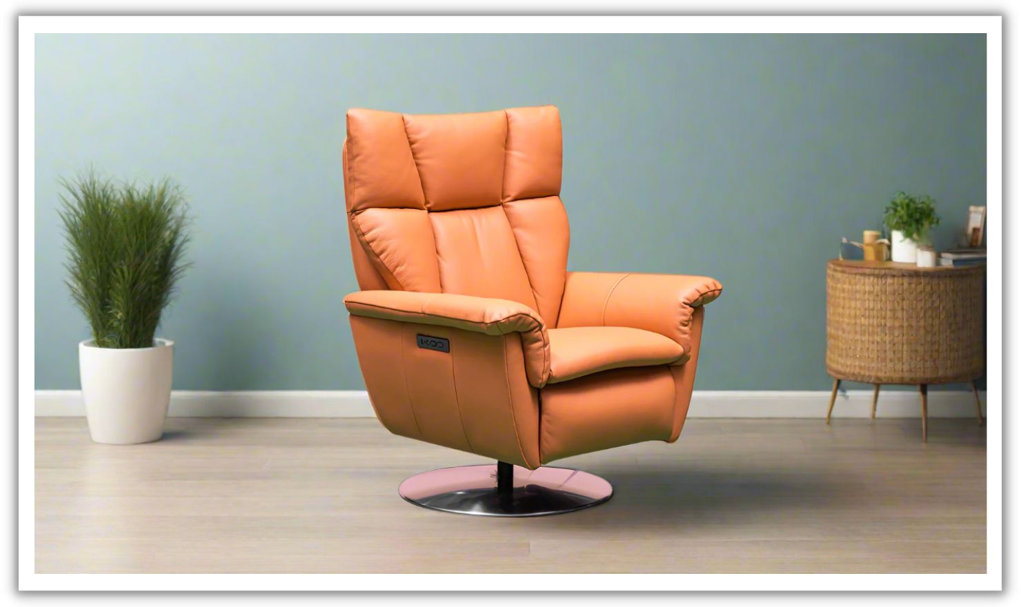 Gio Italia Alessandro Double Power Leather Swivel Chair