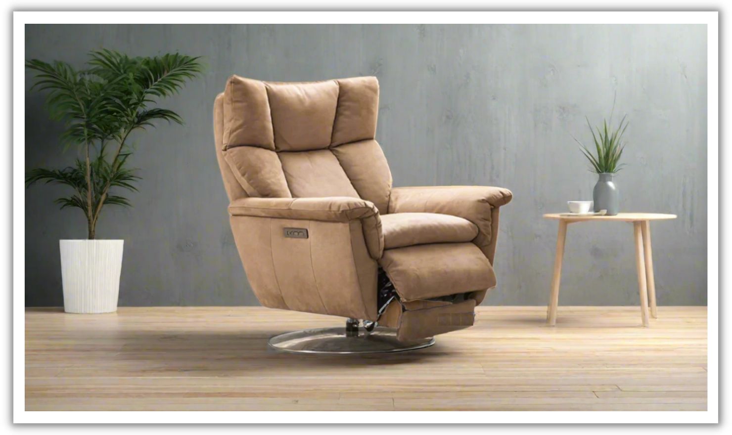 Gio Italia Alessandro Double Power Leather Swivel Chair