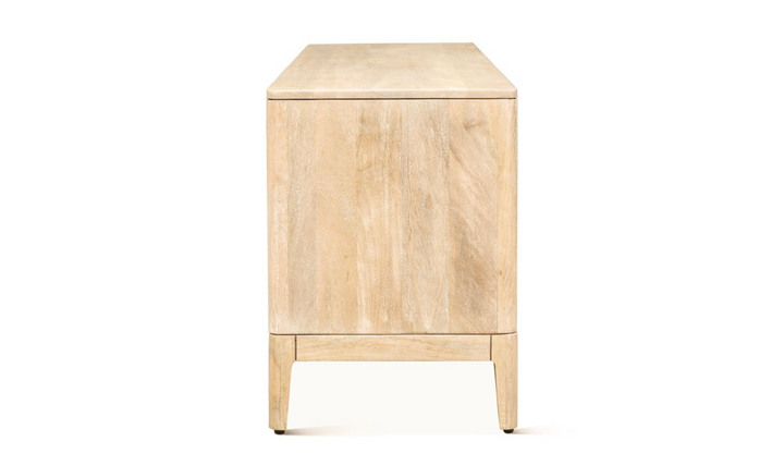 HTD Casablanca 4-Door Media Cabinet in Natural White-Jennifer Furniture