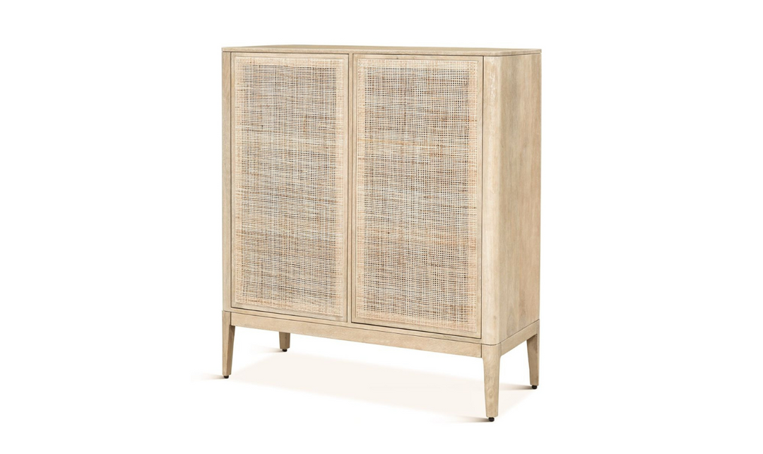 HTD Casablanca Two Door Cabinet in Mango Wood Finish-Jennifer Furniture