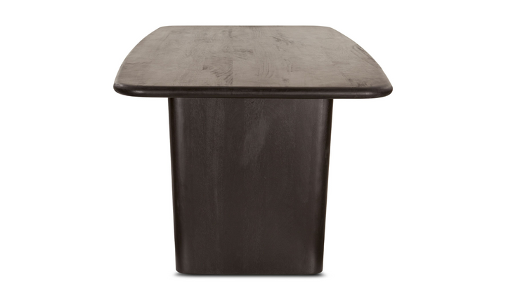 Helsinki Rectangular Wooden Dining Table in Matte Black Finish-Jennifer Furniture