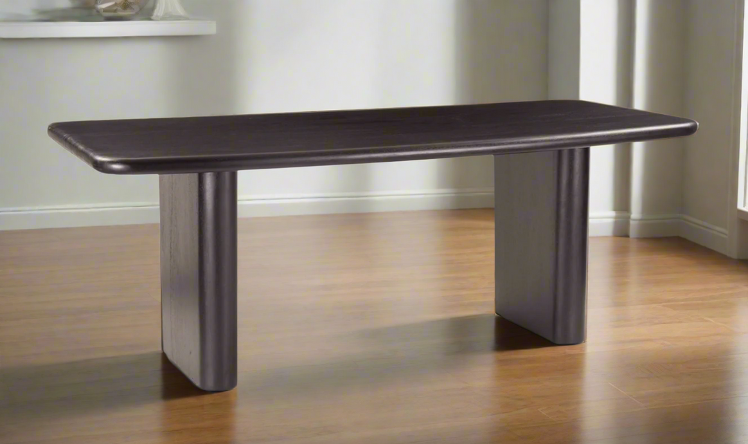 HTD Helsinki Rectangular Dining Table in Black Mango Wood