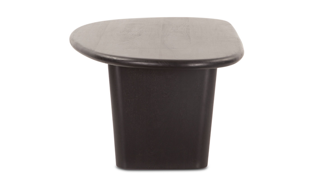 Helsinki Wooden Coffee Table in Matte Black Finish-Jennifer Furniture