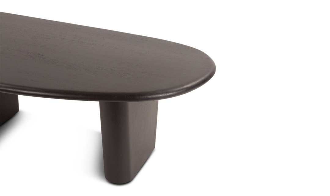 Helsinki Wooden Coffee Table in Matte Black Finish-Jennifer Furniture