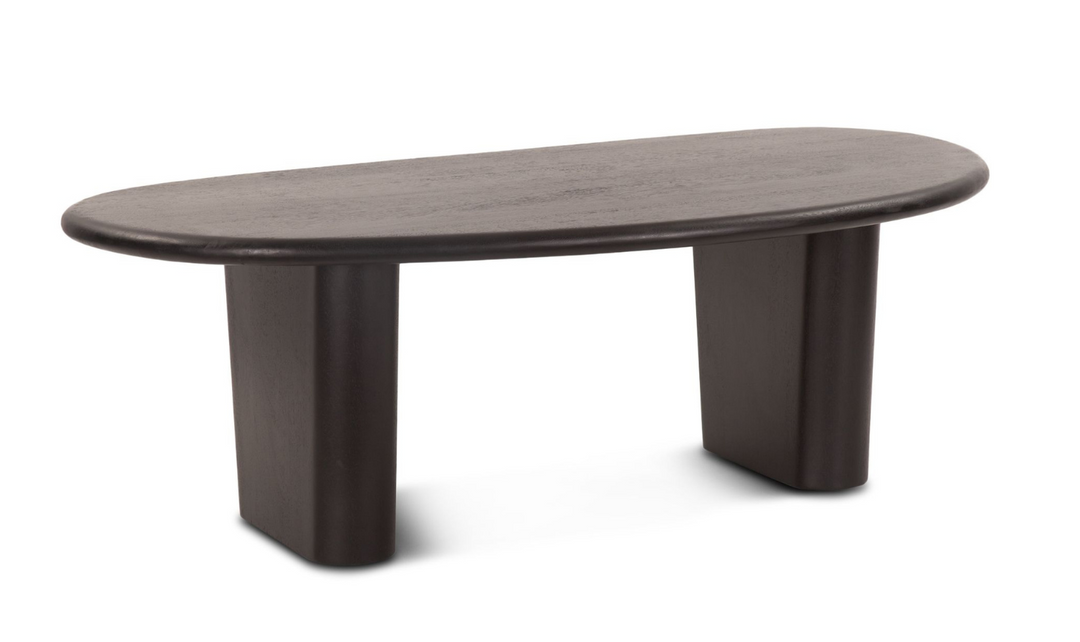 Helsinki Wooden Coffee Table in Matte Black Finish-Jennifer Furniture