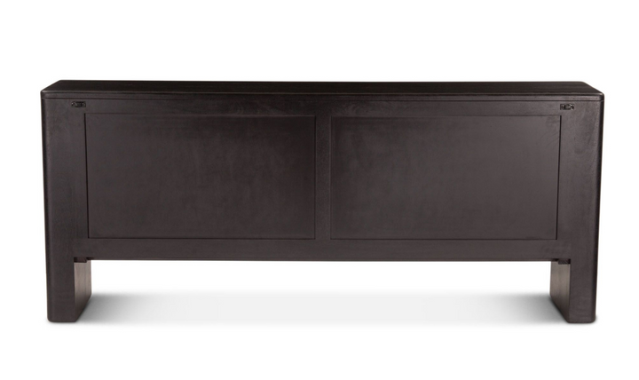 Helsinki Wooden Sideboard in Matte Black Finish-Jennifer Furniture