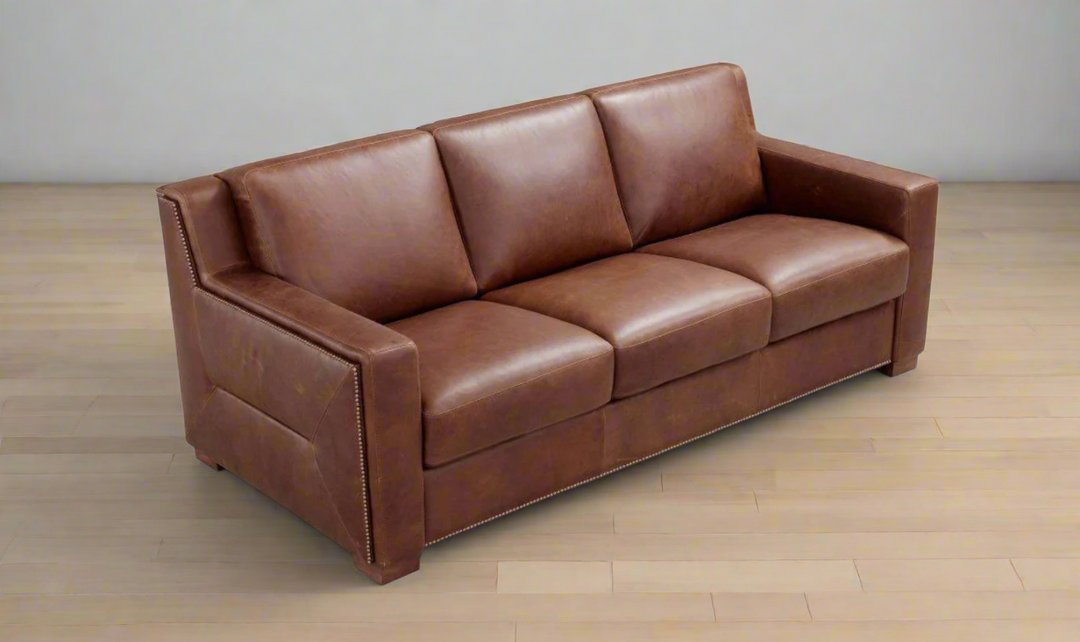 Alaves Italian Leather Queen Sleeper Sofa - Luxury Overnight Collection