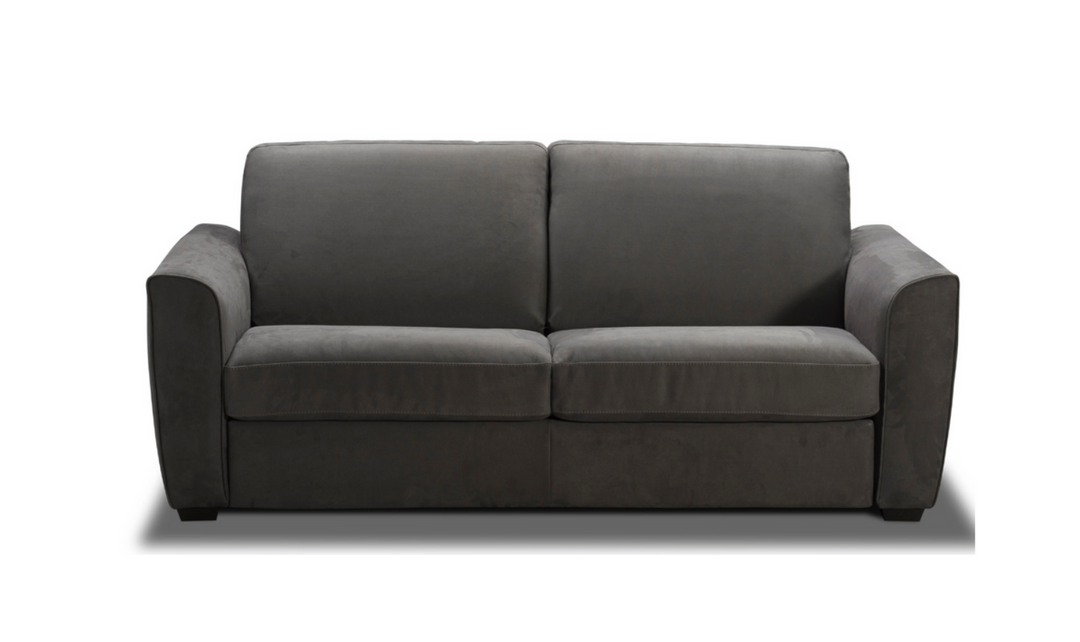 Jennifer Italia Calisto Convertible Sofa Sleeper in Dark Gray (Full Size)