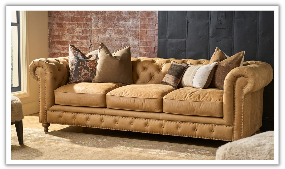 Universal Furniture Griffith Park Berkeley 3-seater Brown Sofa