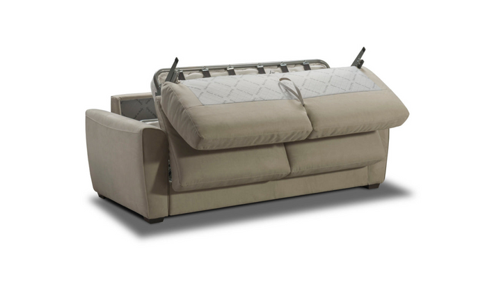 Jennifer Italia Cinetique 2-Seater Gray Sleeper Sofa with Memory Foam Mattress