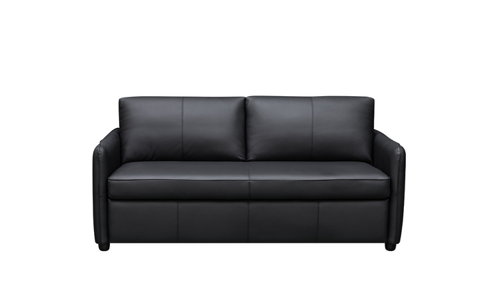 Jennifer Smart Full Leather Sleeper Sofa With Memory Foam Mattress