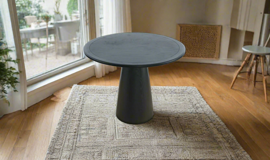 Jofran Nash Black 45" Round Counter Height Dining Table-jennifer furniture