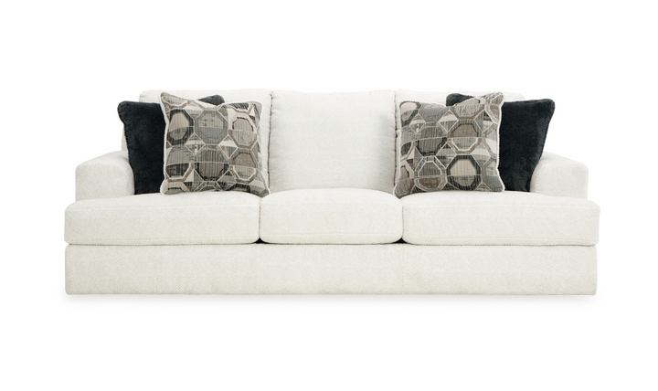 Modern Heritage Karinne 3 Seater Fabric Sofa With Accent Pillow