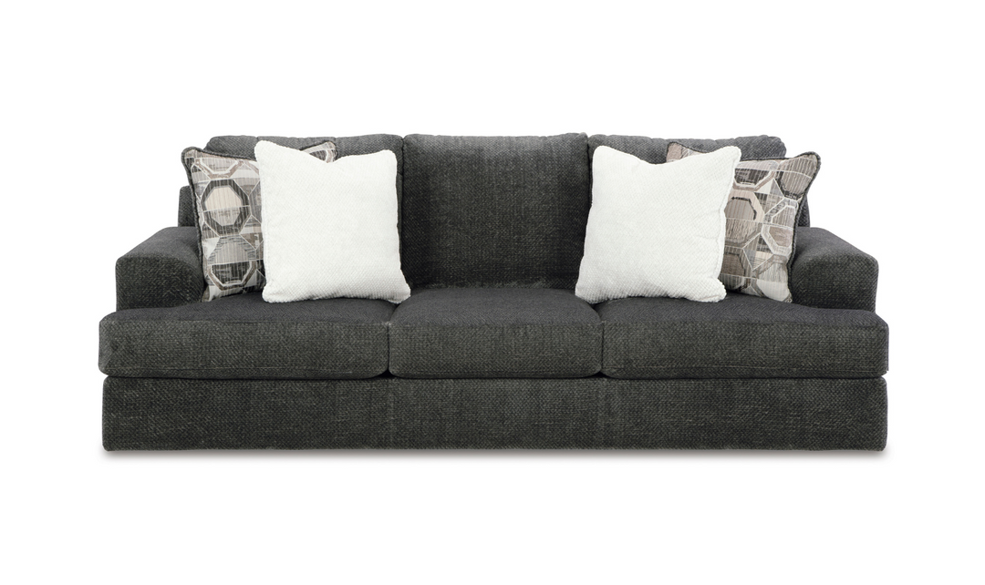 Modern Heritage Karinne 3 Seater Fabric Sofa With Accent Pillow