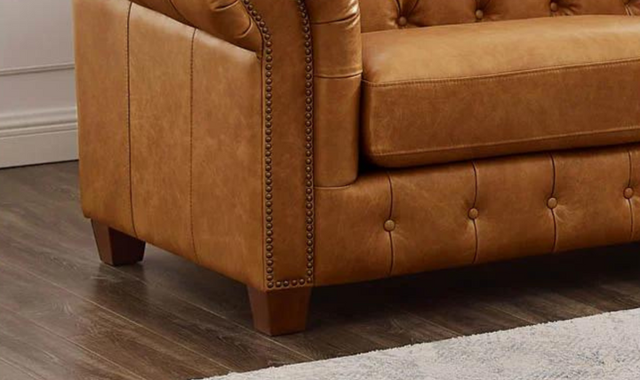 Kingston Waxy Pull-up Leather Living Room Set