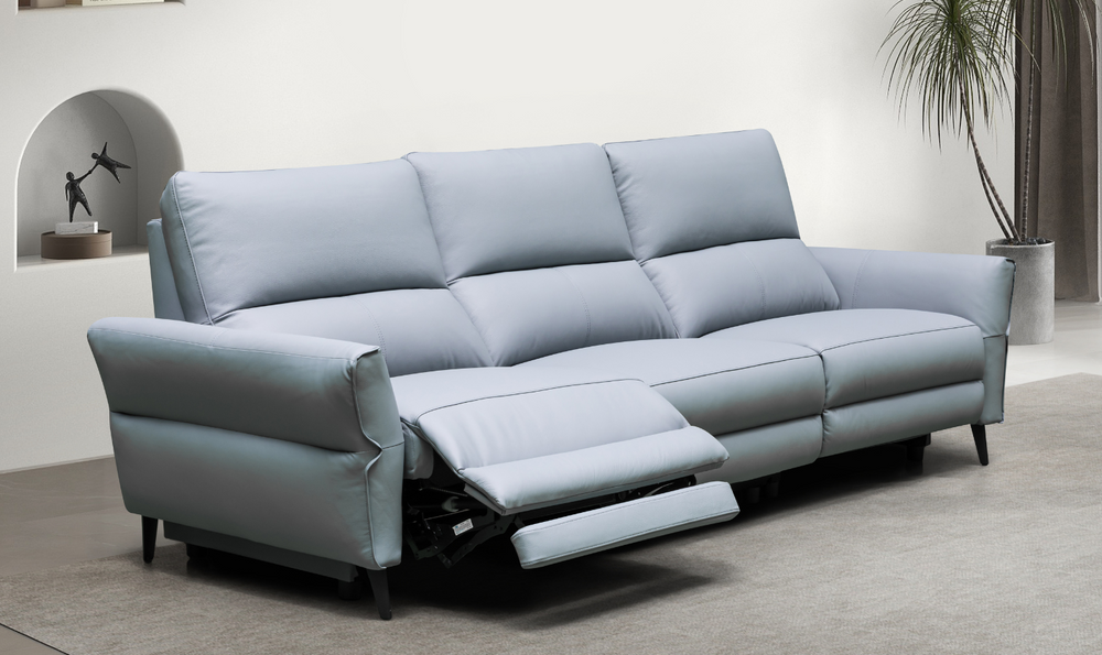 Klaussner Armonia 3 Seater Leather Power Reclining Sofa