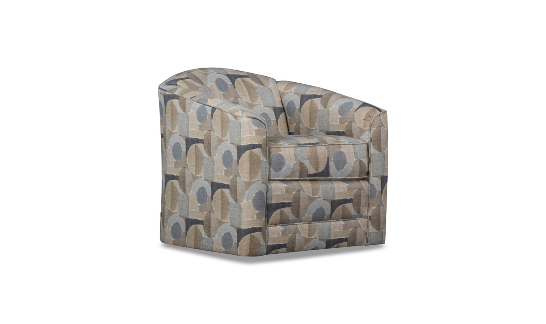 Klaussner Jasper Fabric Swivel Chair