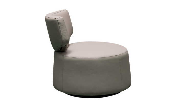 Klaussner Pietra Leather Swivel Chair