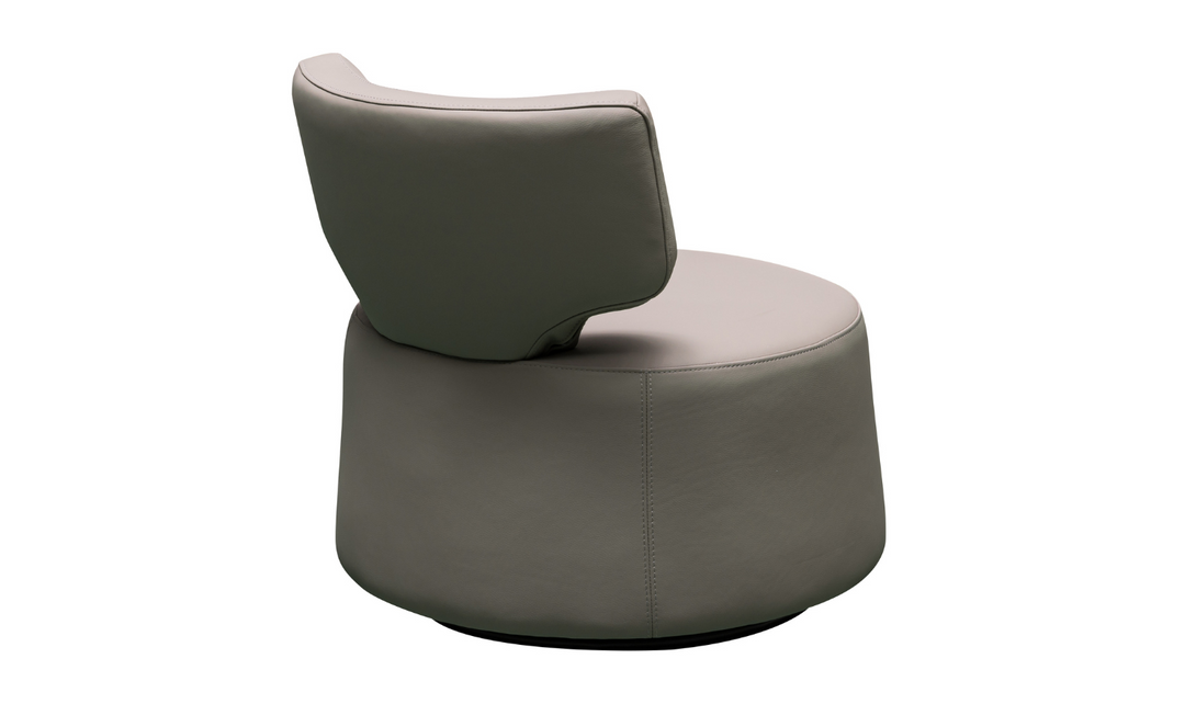 Klaussner Pietra Leather Swivel Chair