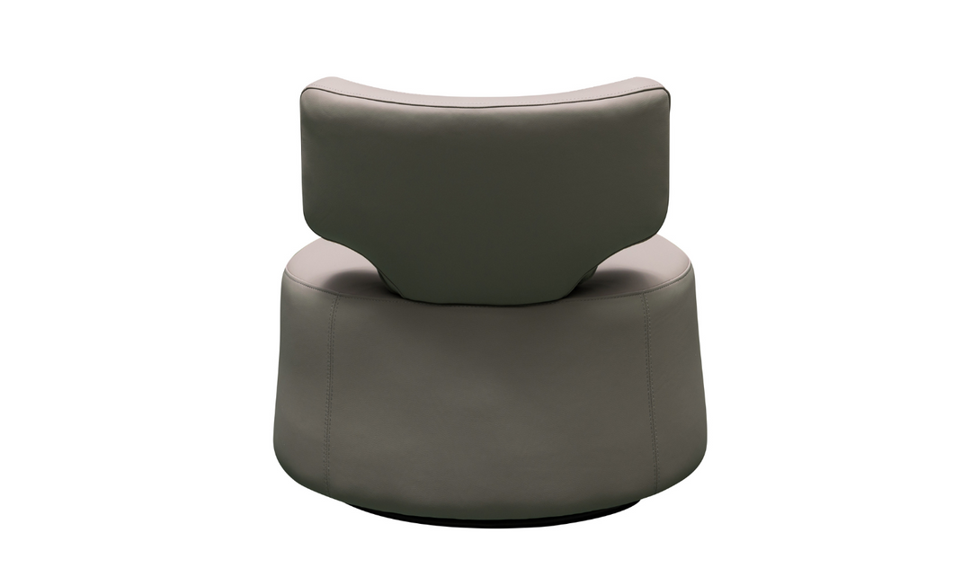 Klaussner Pietra Leather Swivel Chair