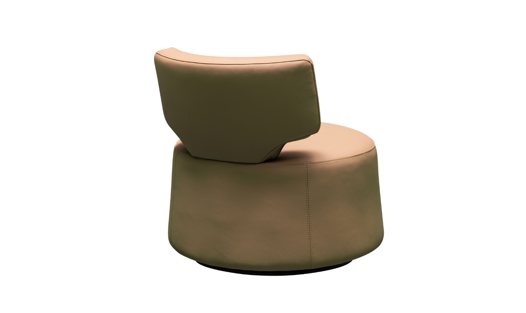 Klaussner Pietra Leather Swivel Chair