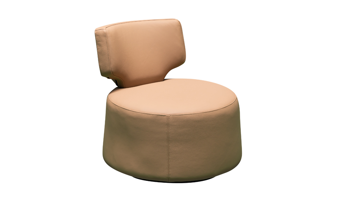 Klaussner Pietra Leather Swivel Chair