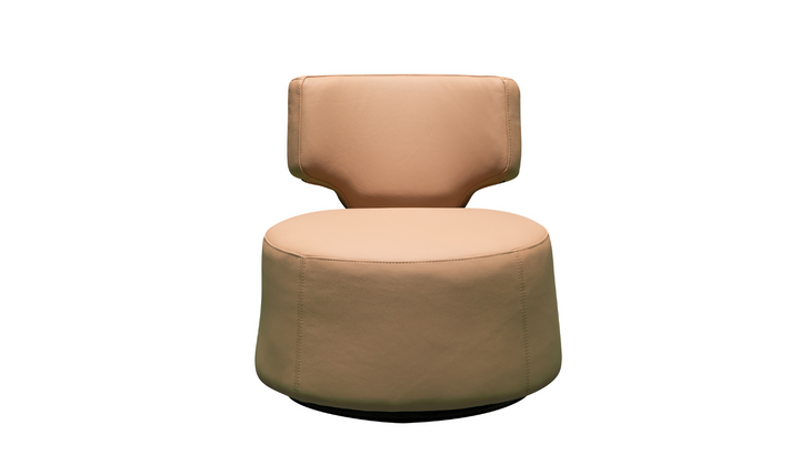 Klaussner Pietra Leather Swivel Chair