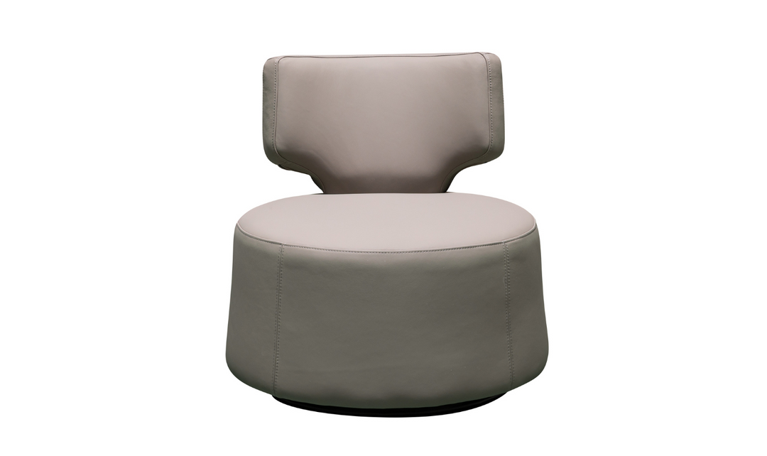 Klaussner Pietra Leather Swivel Chair