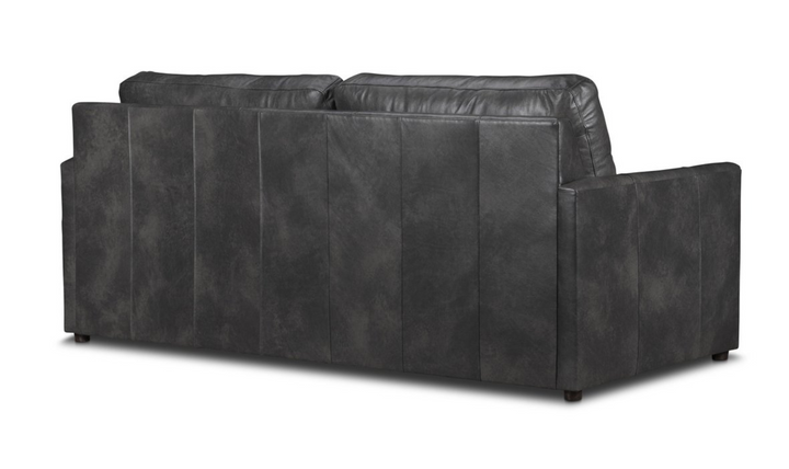 Klaussner Savannah Modern Square Arms Sofa (Fabric/Leather)