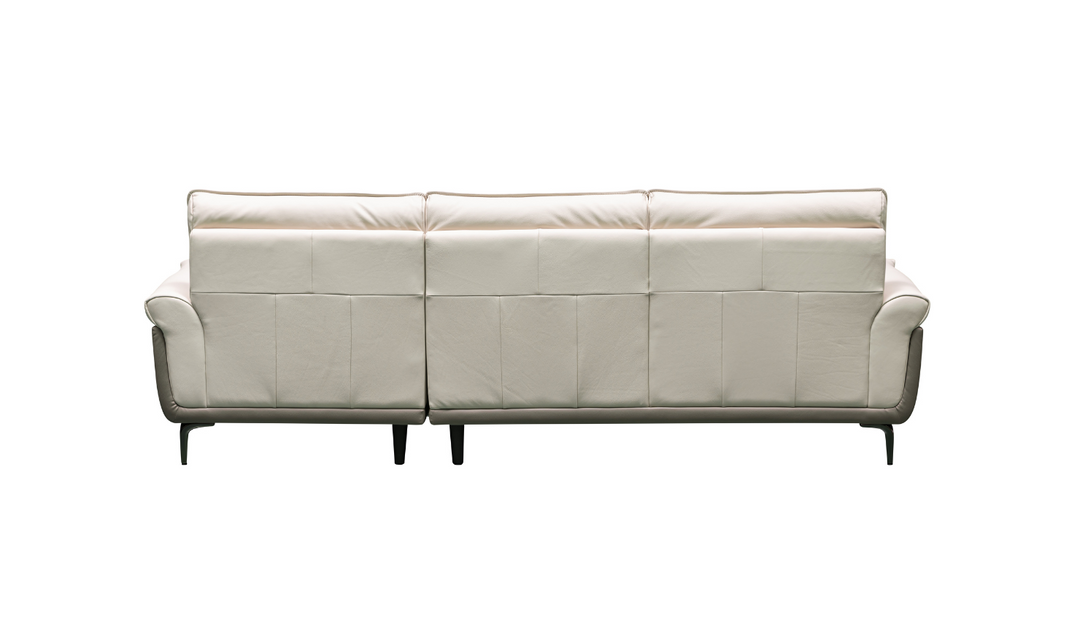 Klaussner Vento 3 Seater Leather Sofa with Tufted Back