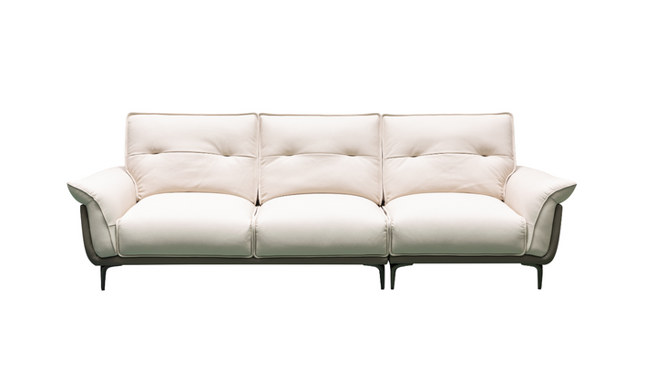 Klaussner Vento 3 Seater Leather Sofa with Tufted Back