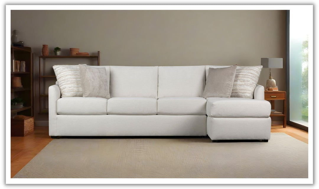 Klaussner Atlanta L-Shape Fabric Sectional Sofa