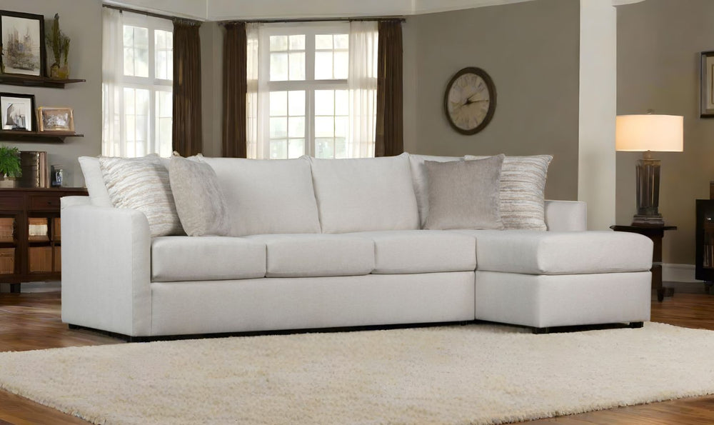 Klaussner Atlanta L-Shape Fabric Sectional Sofa