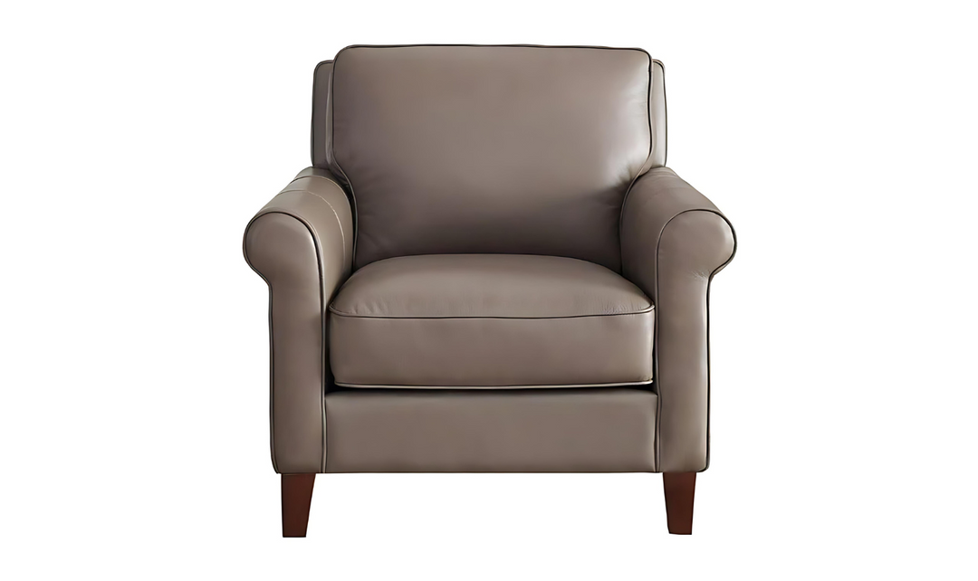 Laguna Leather Chair With Memory Foam Cushions