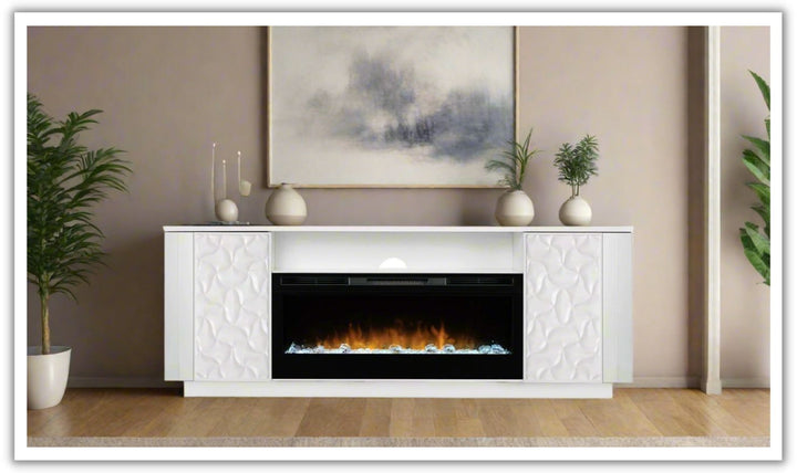 Smart Furniture Lanna Electric Fireplace and TV Console