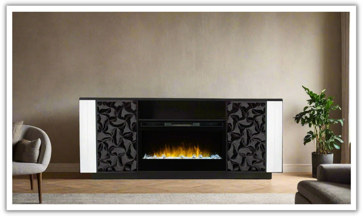 Smart Furniture Lanna Electric Fireplace and TV Console