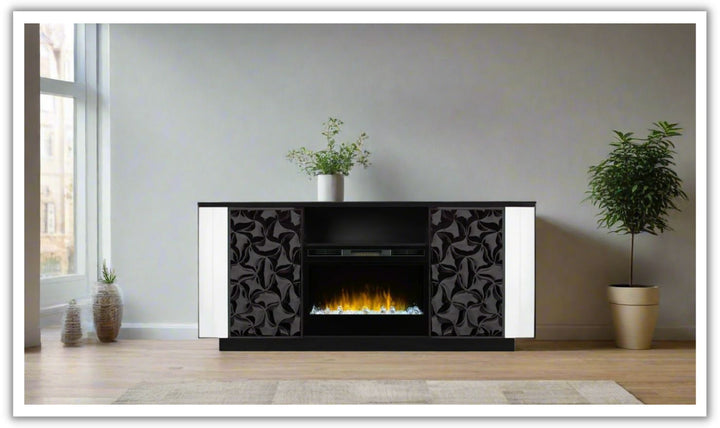 Smart Furniture Lanna Electric Fireplace and TV Console