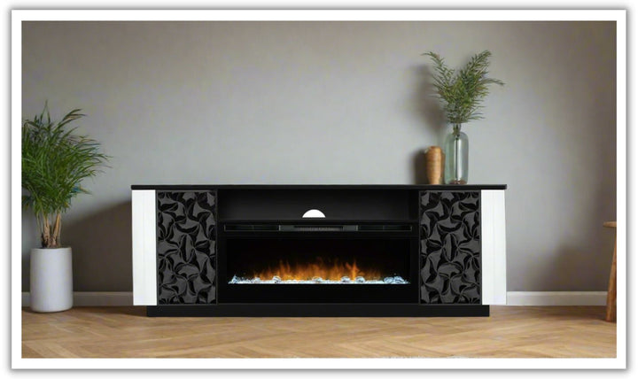 Smart Furniture Lanna Electric Fireplace and TV Console