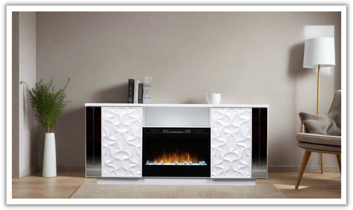 Smart Furniture Lanna Electric Fireplace and TV Console