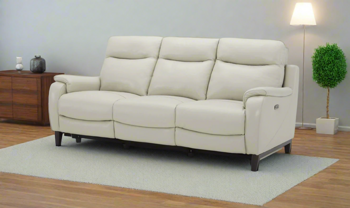 Leonard 3-Seater Dual Power Sofa with Adjustable Headrest