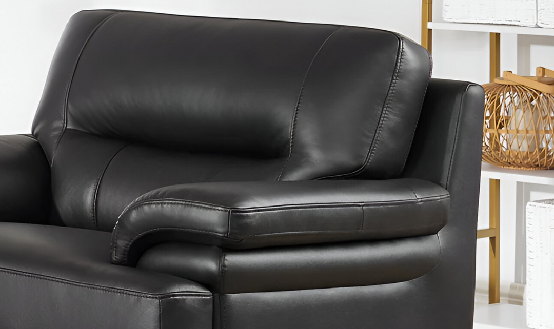 Luxor Leather Chair With Cushion Arms