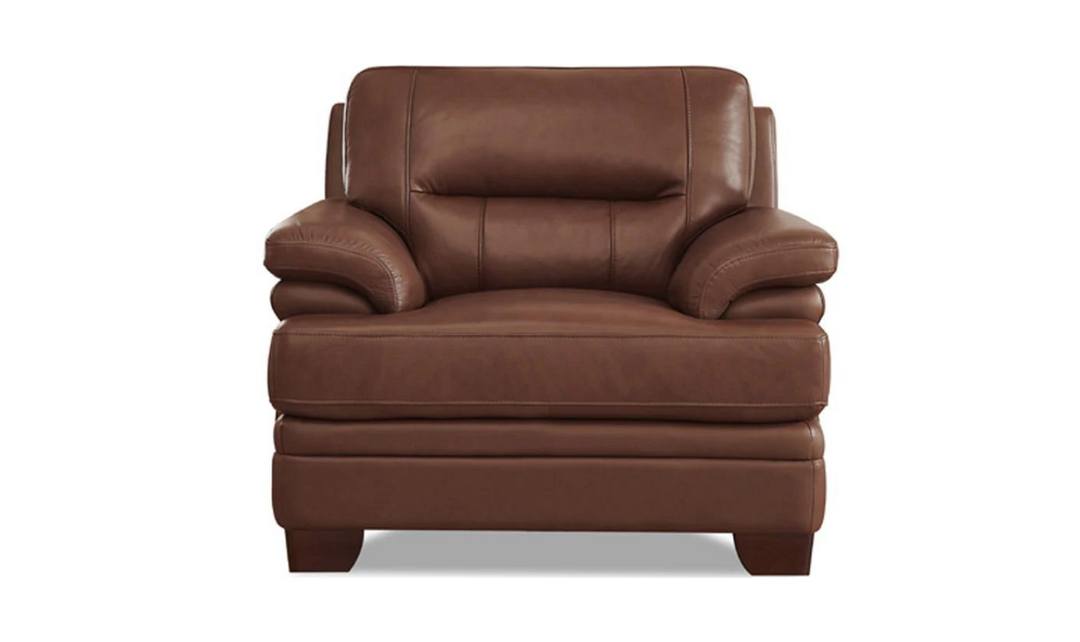 Luxor Leather Chair With Cushion Arms