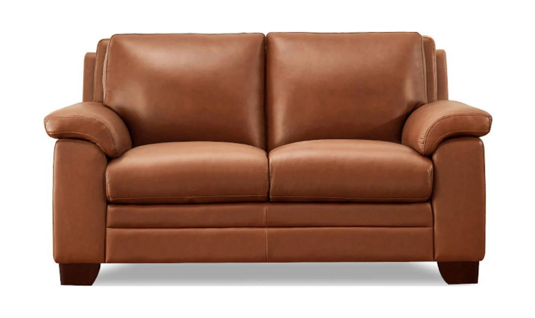 Magnum Leather Living Room Set With Wooden Legs